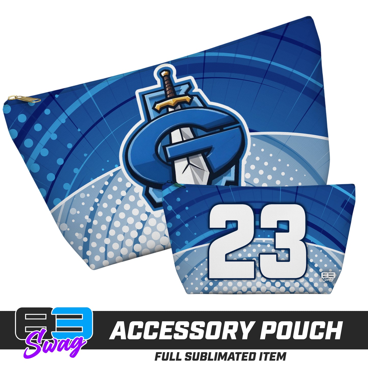 CUSTOM - 7"x12" Accessory Pouch w T-bottom - Georgia Titans Elite Baseball