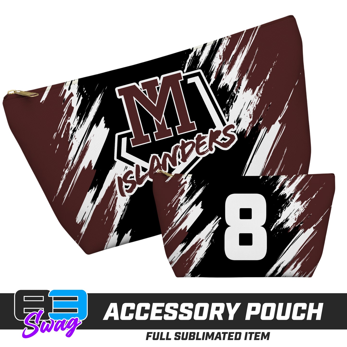 7"x12" Accessory Pouch w T-bottom - Mercer Islanders Baseball