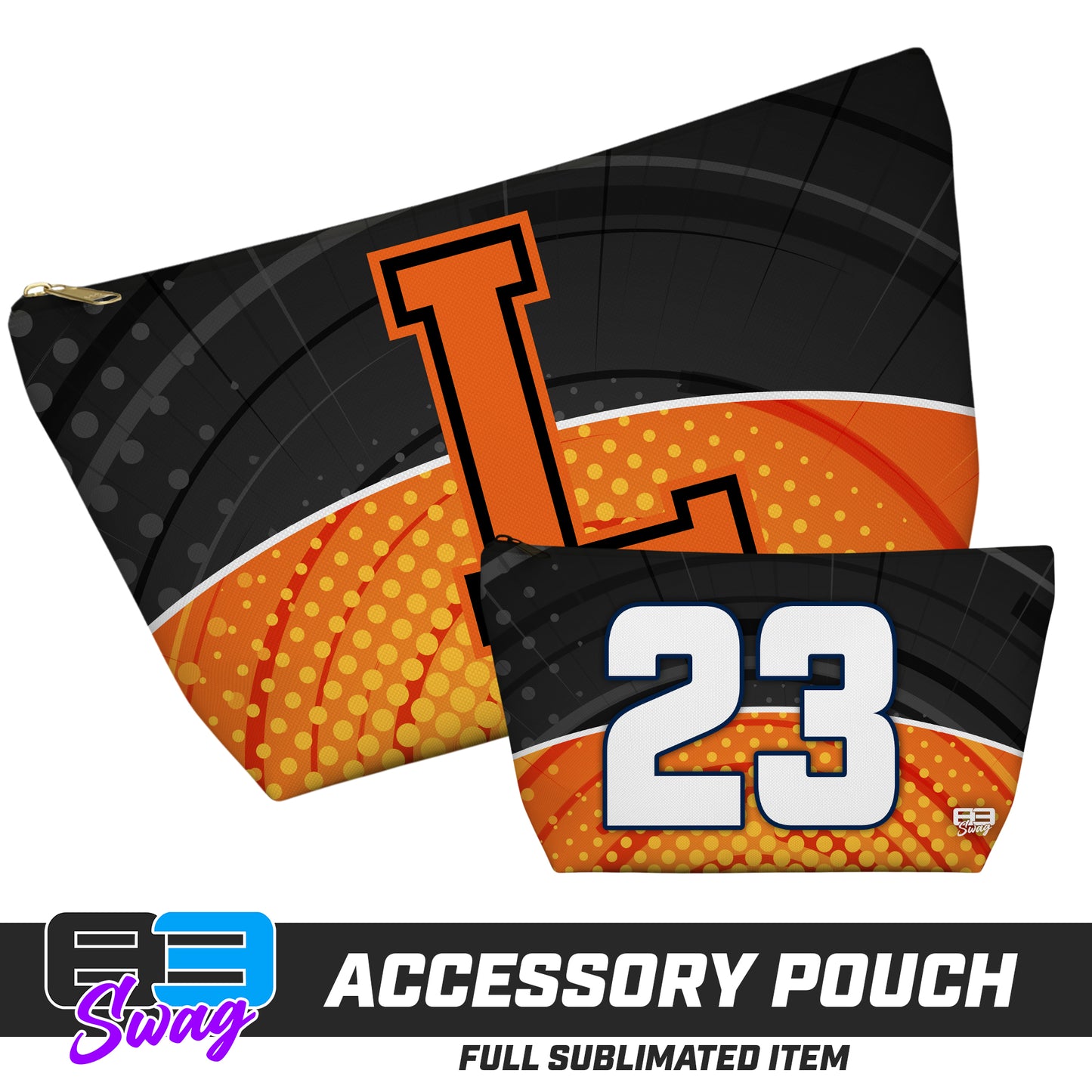 CUSTOM - 7"x12" Accessory Pouch w T-bottom - Longwood Wrestling