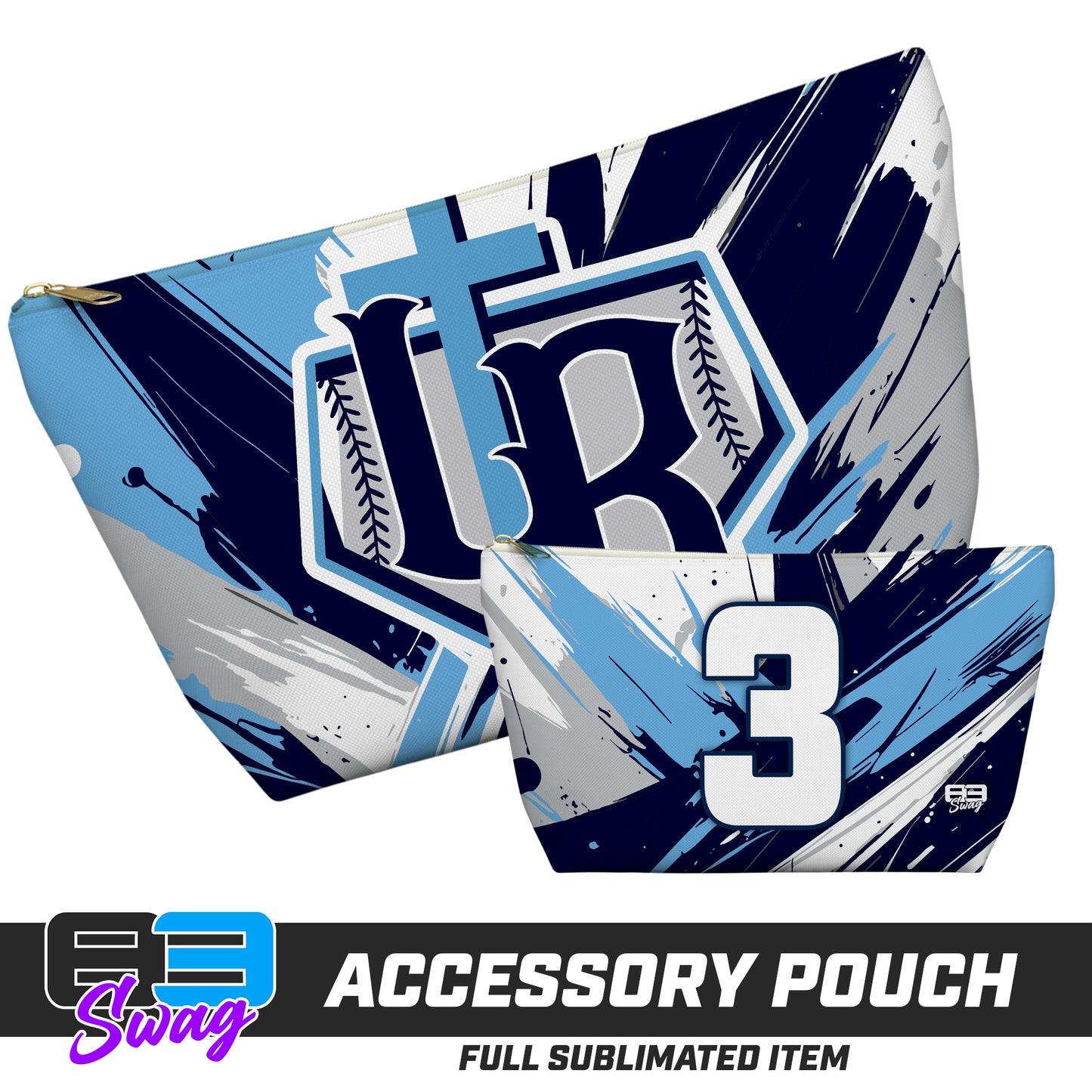 7"x12" Accessory Pouch w T-bottom - Reign Baseball