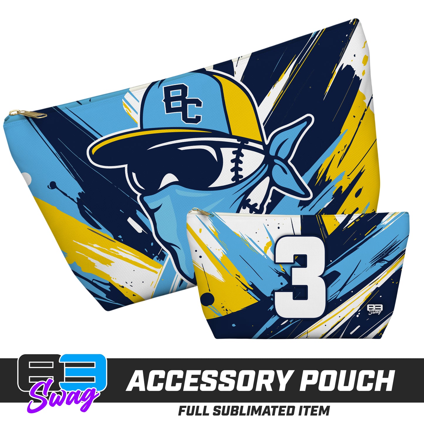 7"x12" Accessory Pouch w T-bottom - Bold City Bandits Baseball 2026 VERSION