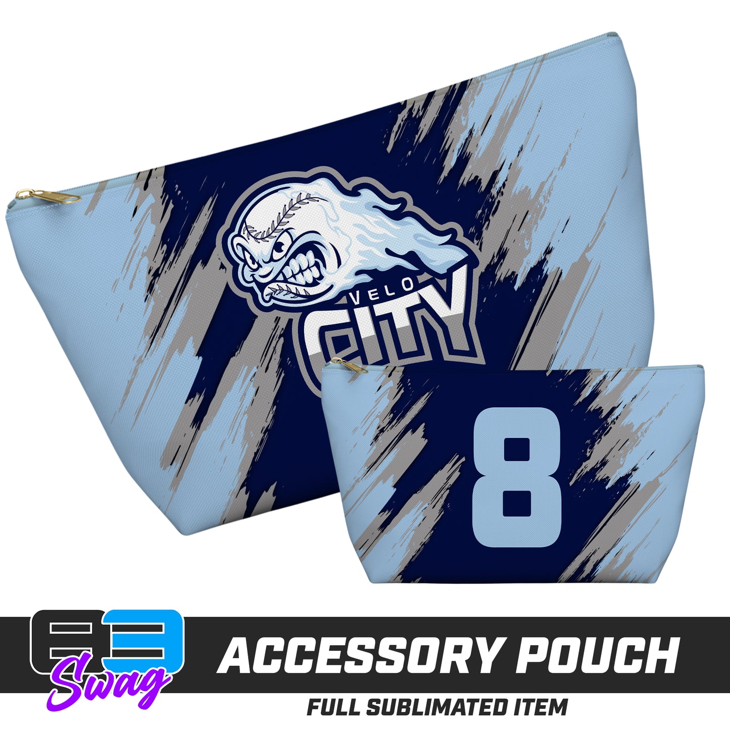 7"x12" Accessory Pouch w T-bottom - Velocity Baseball