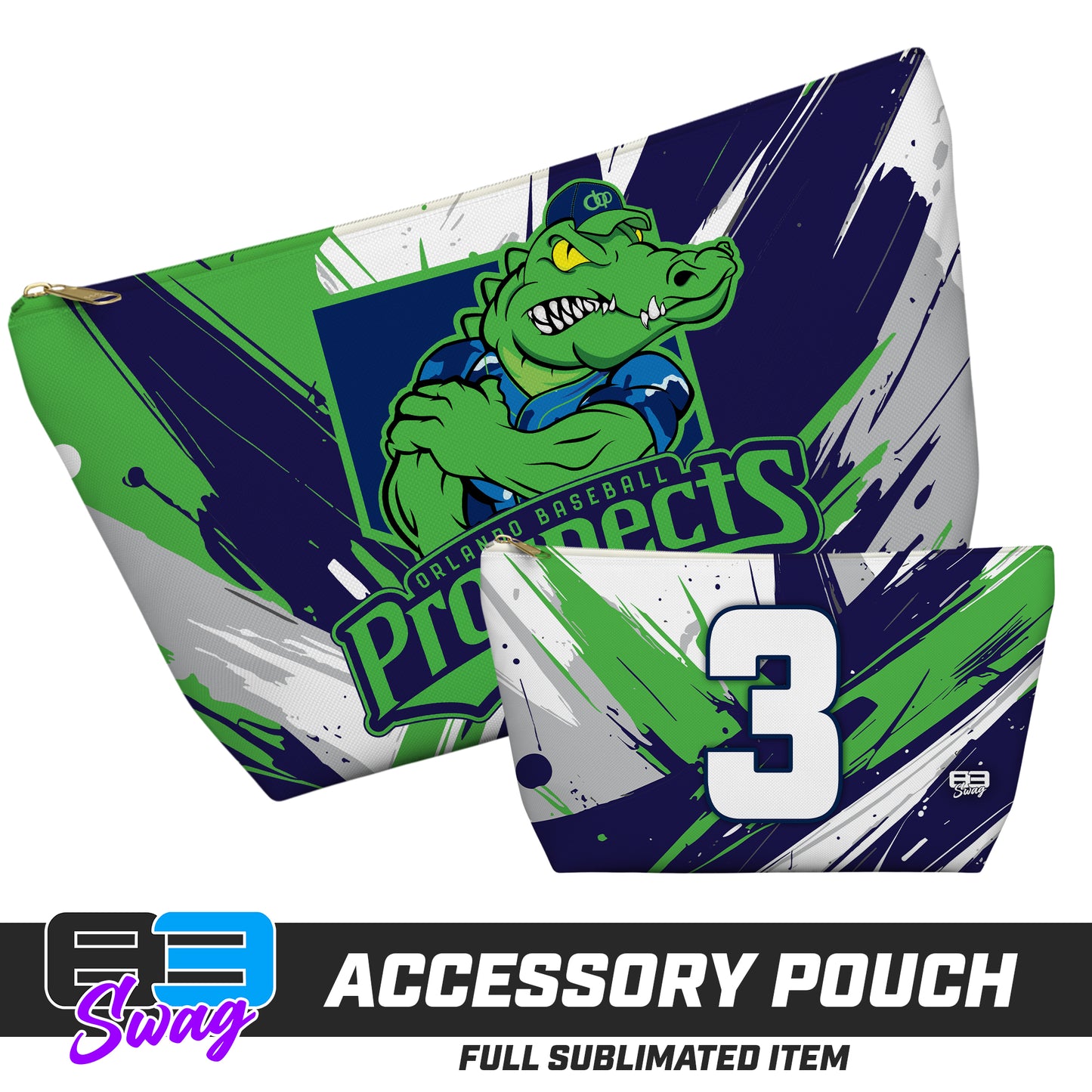 7"x12" Accessory Pouch w T-bottom - Orlando Baseball Prospects - Swamp Kings V.2026