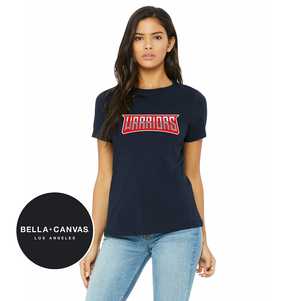 Bella + Canvas B6400 Womens Relaxed Jersey Short-Sleeve T-Shirt - Tampa Warriors Baseball