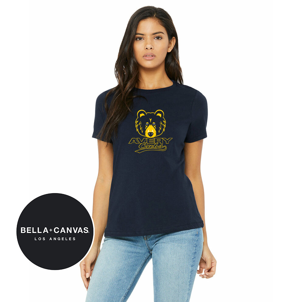 Bella + Canvas B6400 Women's Relaxed Jersey Short-Sleeve T-Shirt - Avery Cubs