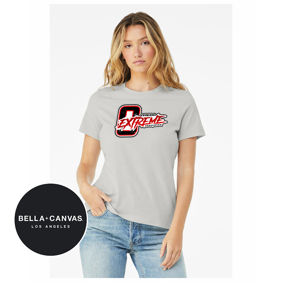 Bella + Canvas B6400 Womens Relaxed Jersey Short-Sleeve T-Shirt - Oviedo Extreme Softball