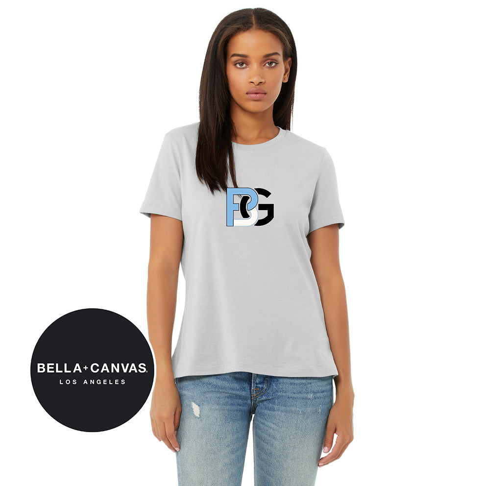 Bella + Canvas B6400 Womens Relaxed Jersey Short-Sleeve T-Shirt - Lightning Baseball