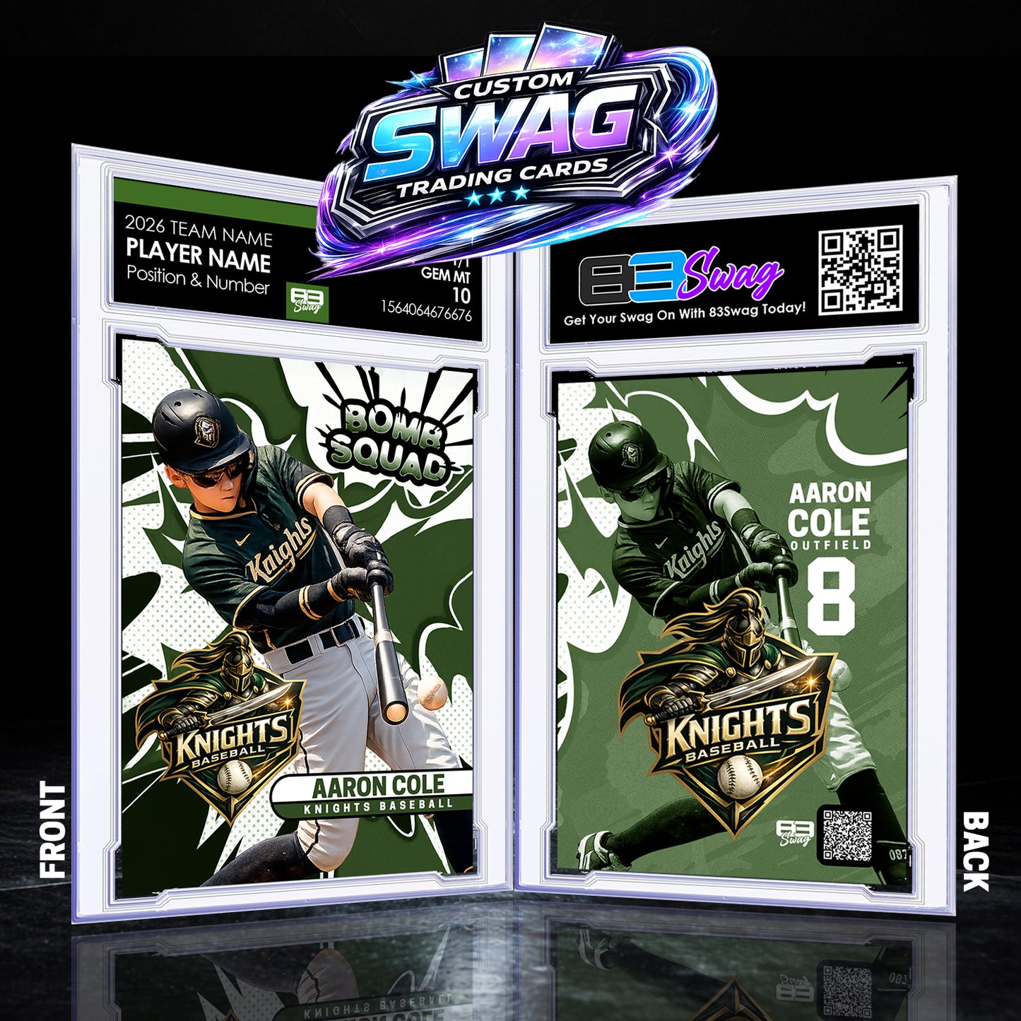 BOMB SQUAD Custom Trading Card w/Slab!