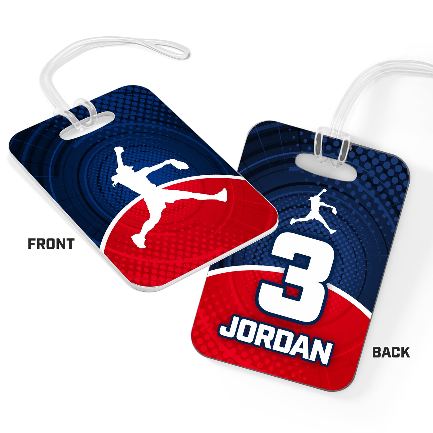 CUSTOM - Hard Acrylic Bag Tag - KY Rockers Softball