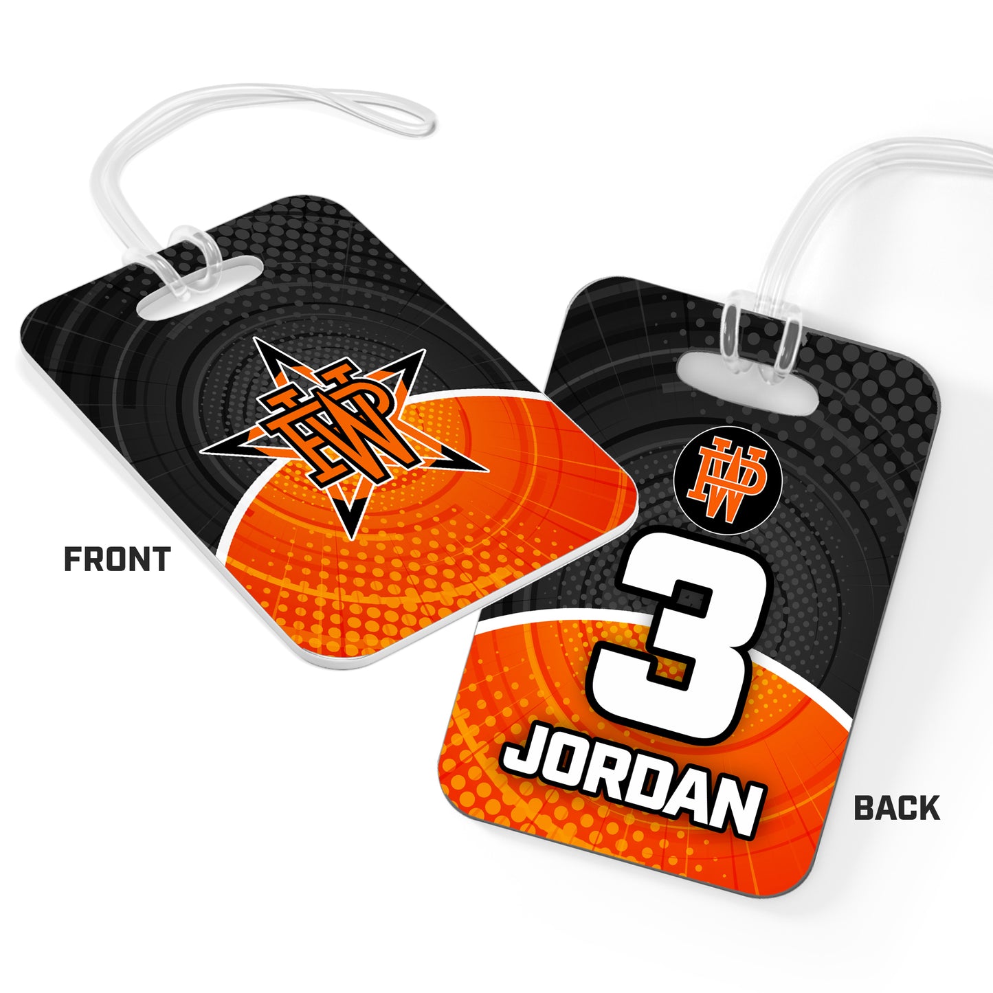 CUSTOM - Hard Acrylic Bag Tag - Winter Park All-Stars