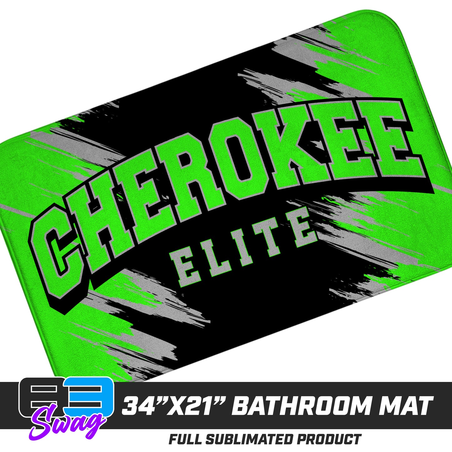21"x34" Microfiber Bath Mat - Cherokee Elite Baseball