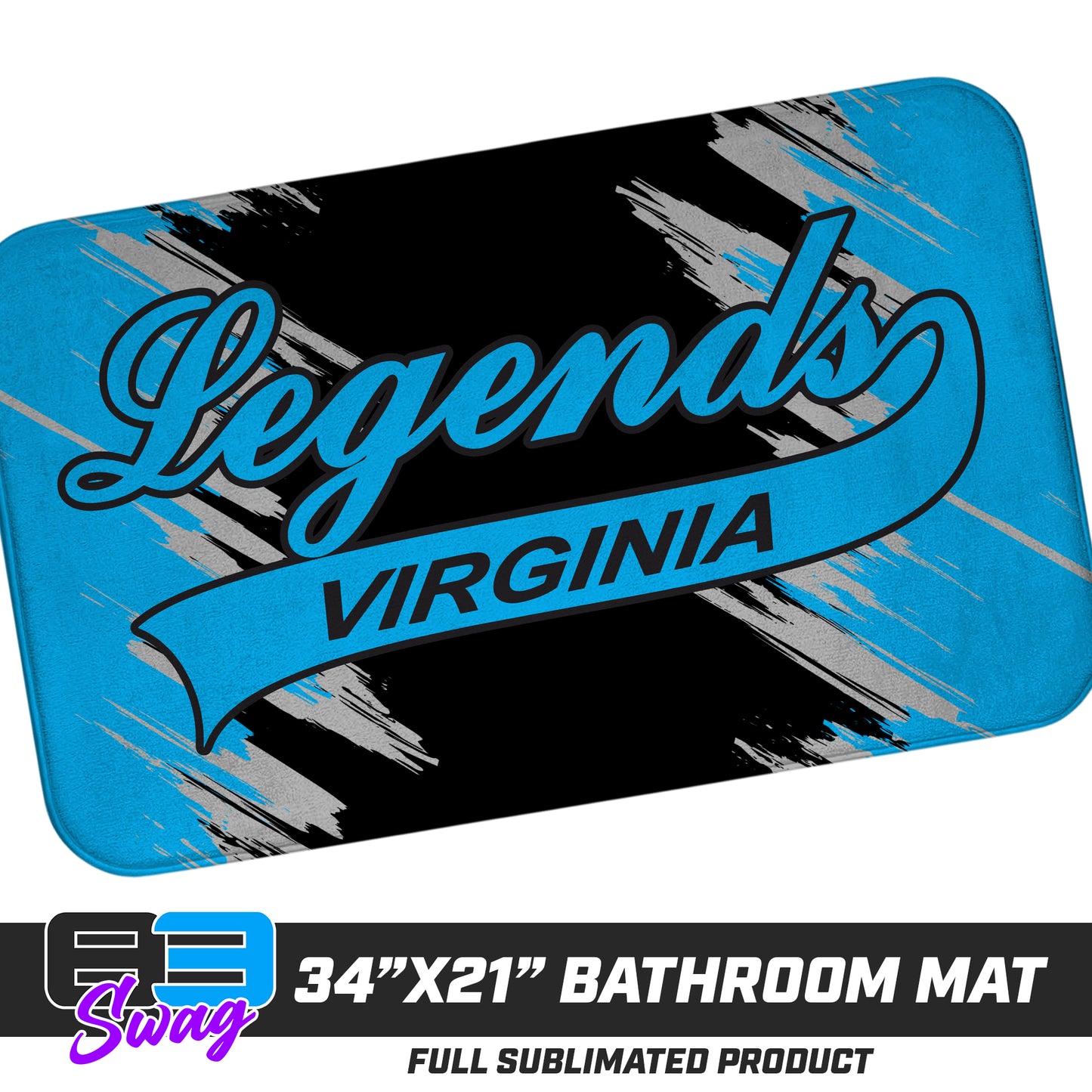 21"x34" Microfiber Bath Mat - Virginia Legends Softball