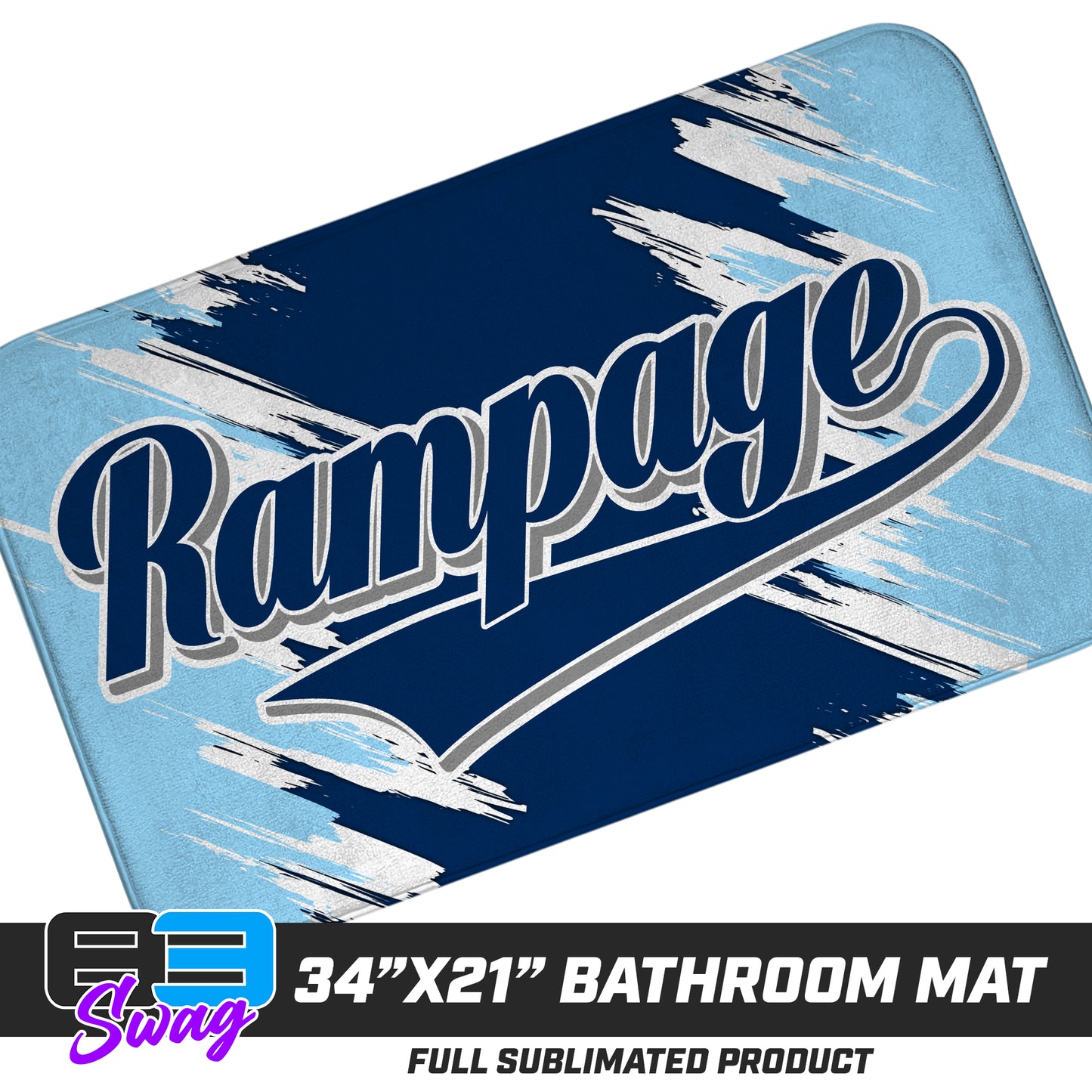 21"x34" Microfiber Bath Mat - Mississippi Rampage 2030 Softball
