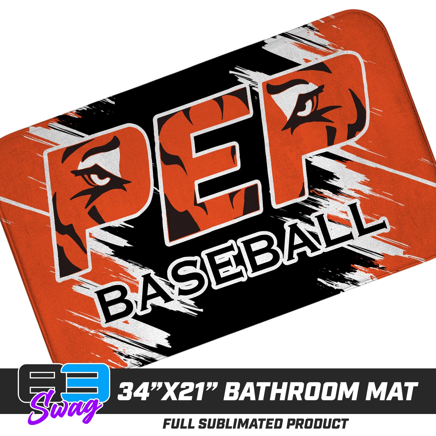 21"x34" Microfiber Bath Mat - PEP Tigers Baseball
