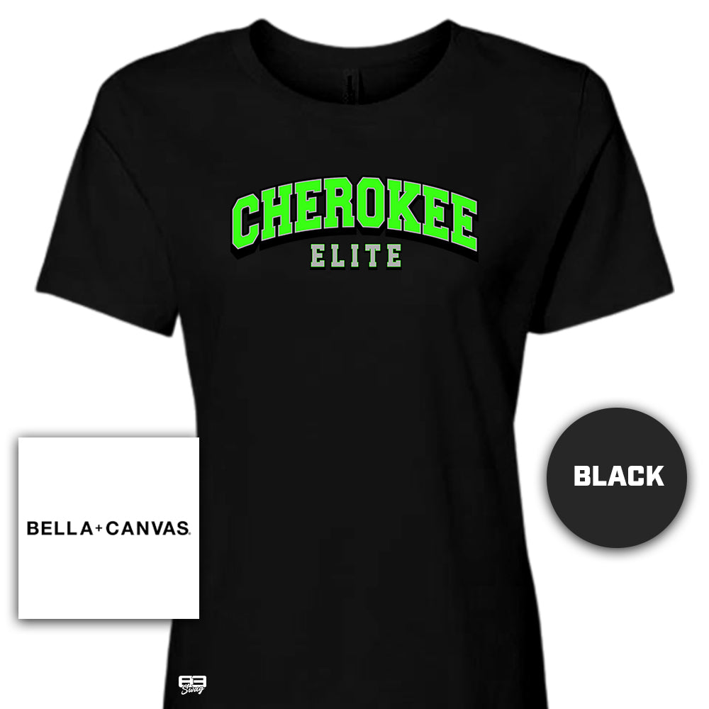Bella + Canvas B6400 Women's Relaxed Jersey Short-Sleeve T-Shirt - Cherokee Elite Baseball