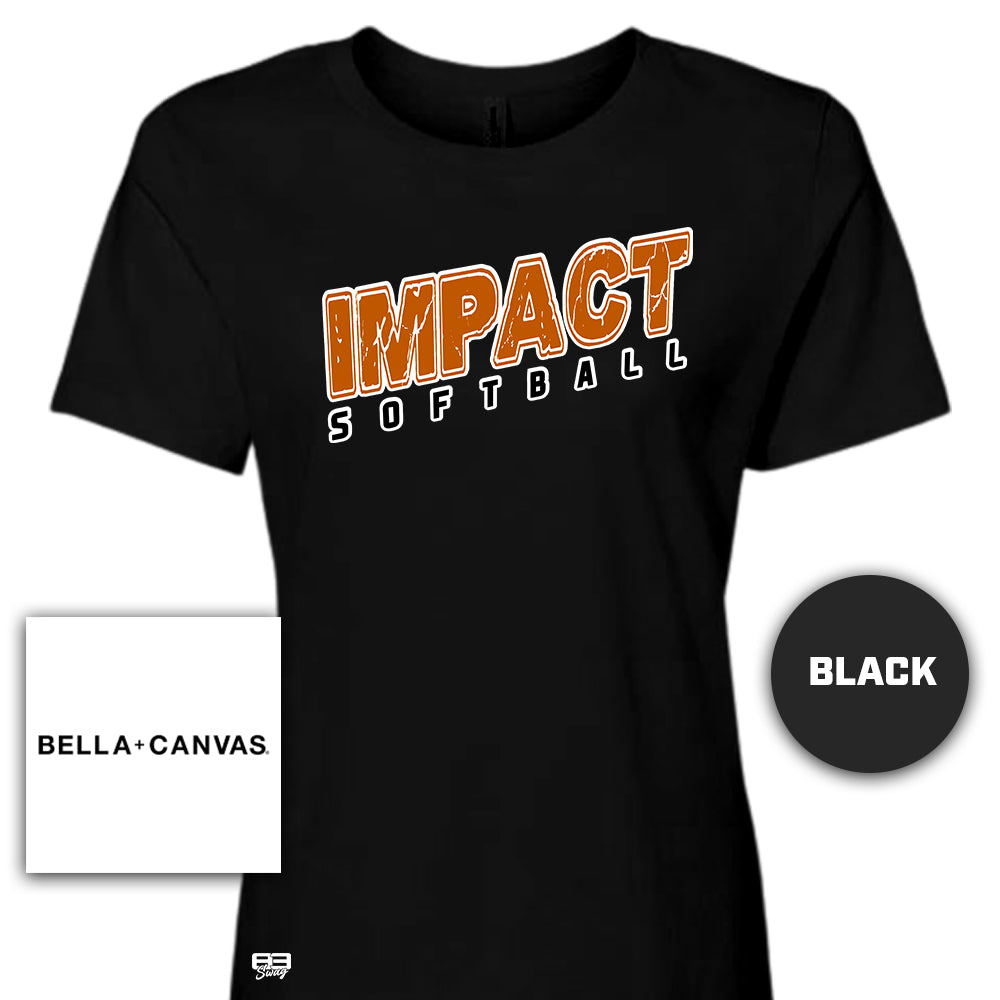 Bella + Canvas B6400 Women's Relaxed Jersey Short-Sleeve T-Shirt - Impact Softball
