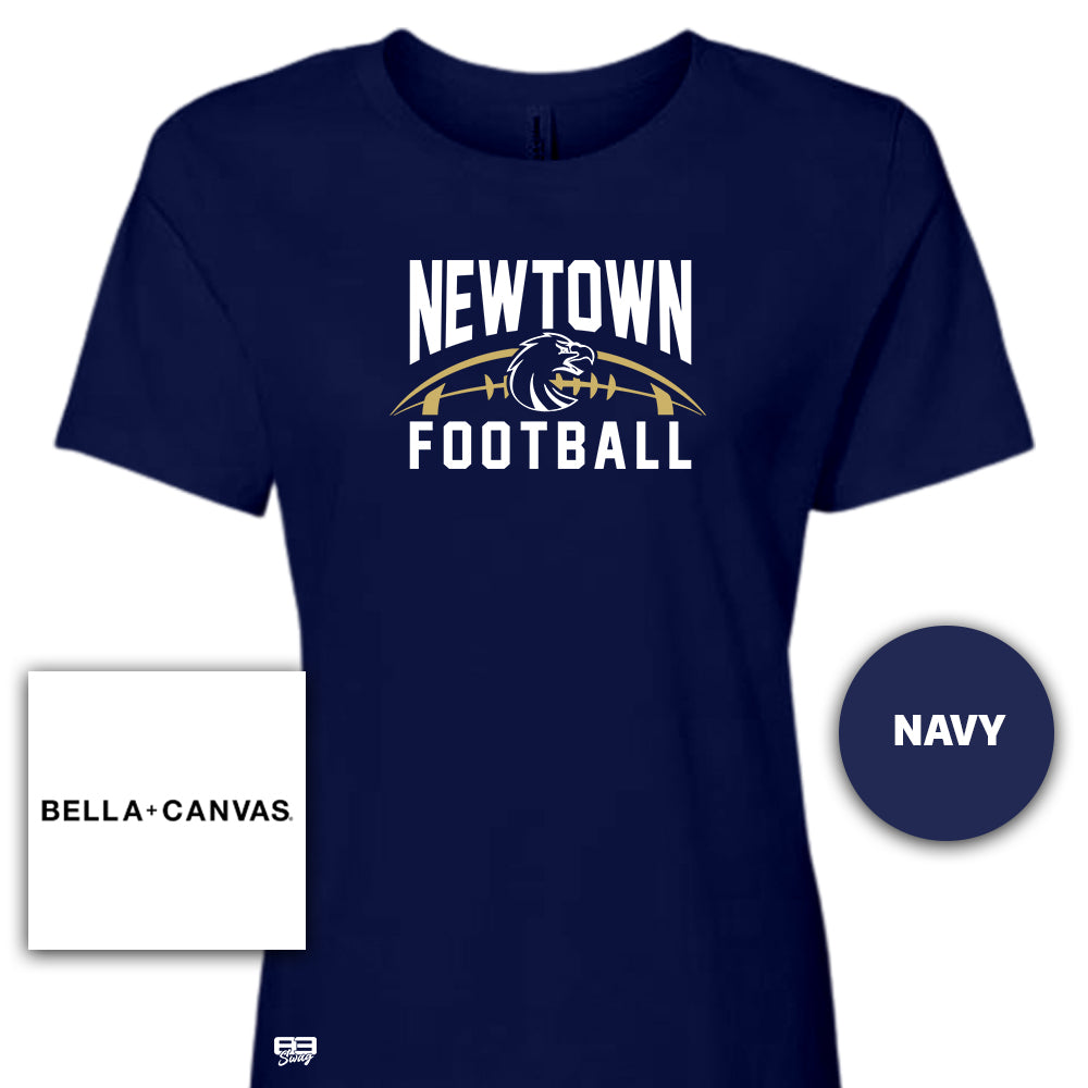 Bella + Canvas B6400 Women's Relaxed Jersey Short-Sleeve T-Shirt - Newtown Football