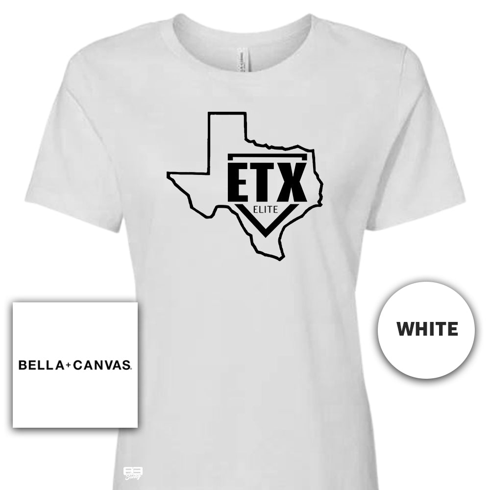 Bella + Canvas B6400 Women's Relaxed Jersey Short-Sleeve T-Shirt - ETX Elite Softball