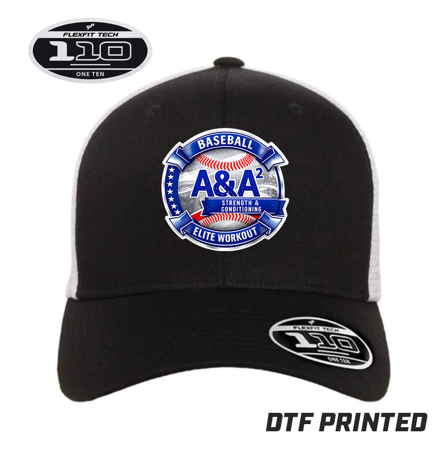 Flexfit 110M Adult 110reg Mesh Cap DTF PRINTED - A&A Baseball Elite