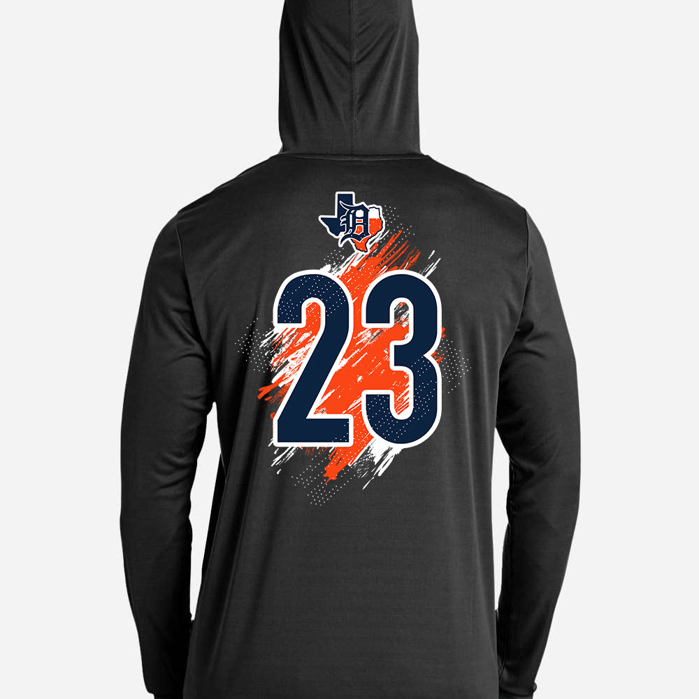 GLITCH - Team 365 Youth & Men's Zone Performance Hoodie - Dallas Tigers Baseball