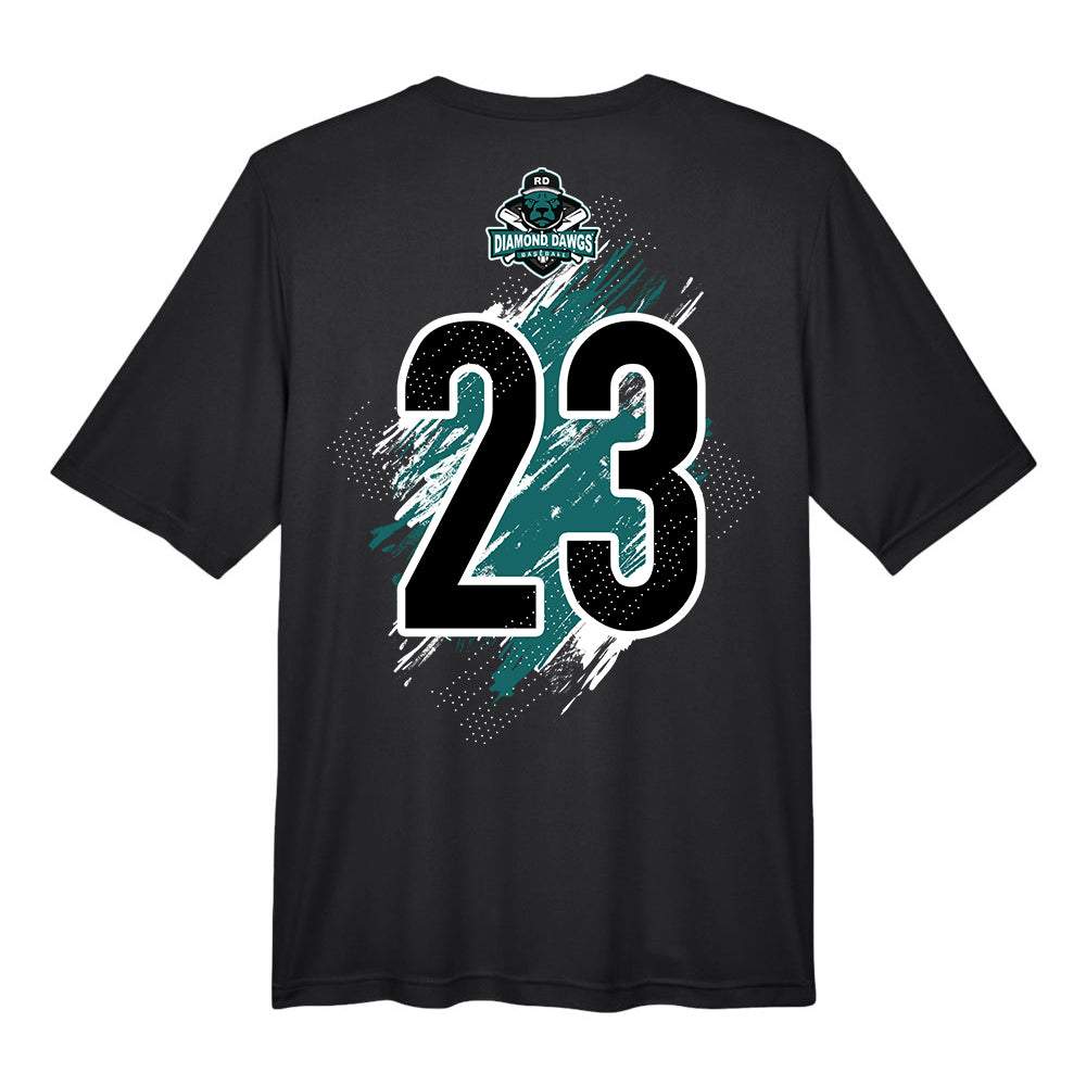 GLITCH - Team 365 Youth & Men's Zone Performance T-Shirt - Diamond Dawgs Baseball