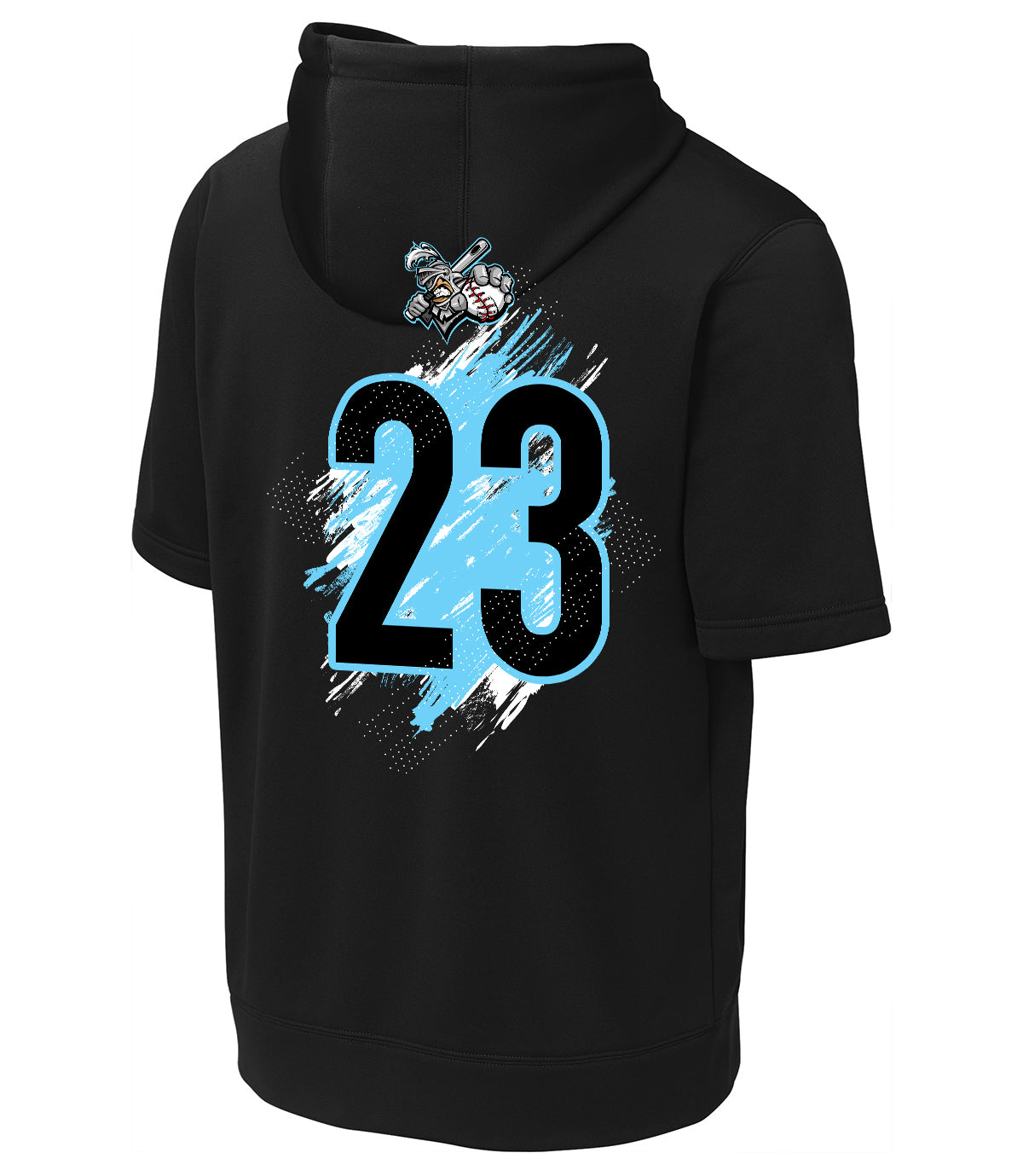 GLITCH - Sport-Tek Sport-Wick Fleece Short Sleeve Hooded Pullover ST251 - Knights Baseball