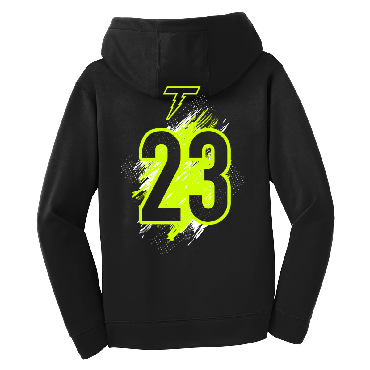 GLITCH - Sport-Tek Youth Sport-Wick Fleece Hooded Pullover YST244 - Ponte Vedra Thunder Baseball