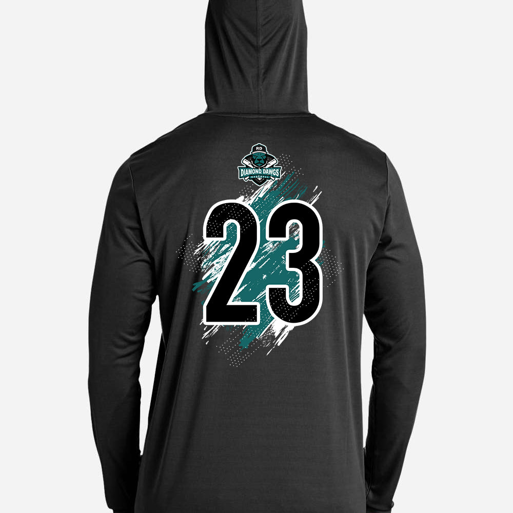 GLITCH - Team 365 Youth & Men's Zone Performance Hoodie - Diamond Dawgs Baseball