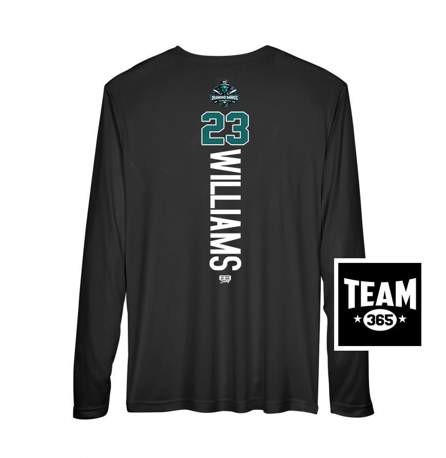 APEX Team 365 Youth & Men's Zone Performance Long-Sleeve T-Shirt - Diamond Dawgs Baseball