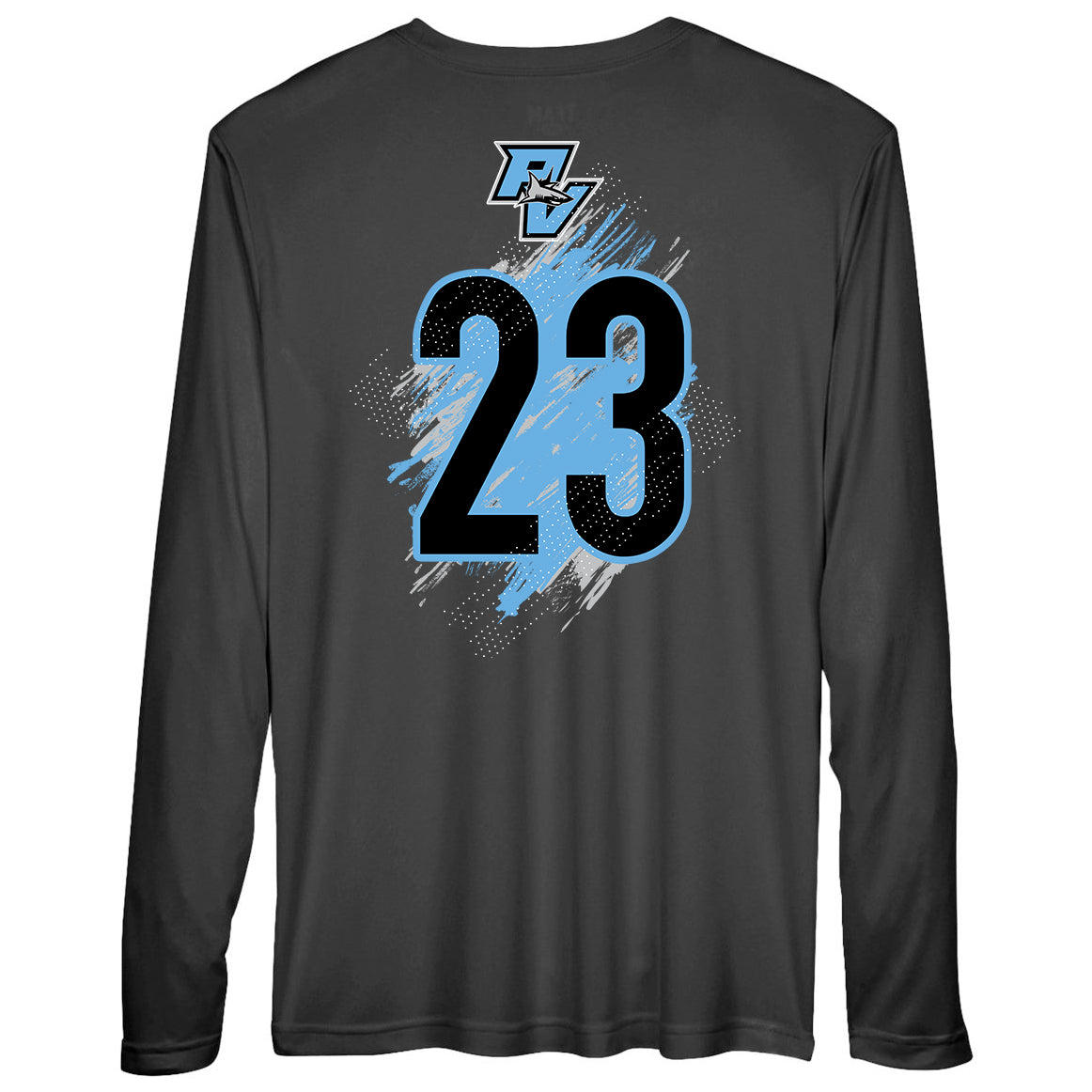 GLITCH - Team 365 Youth & Men's Zone Performance Long-Sleeve T-Shirt - PVAA Sharks Baseball
