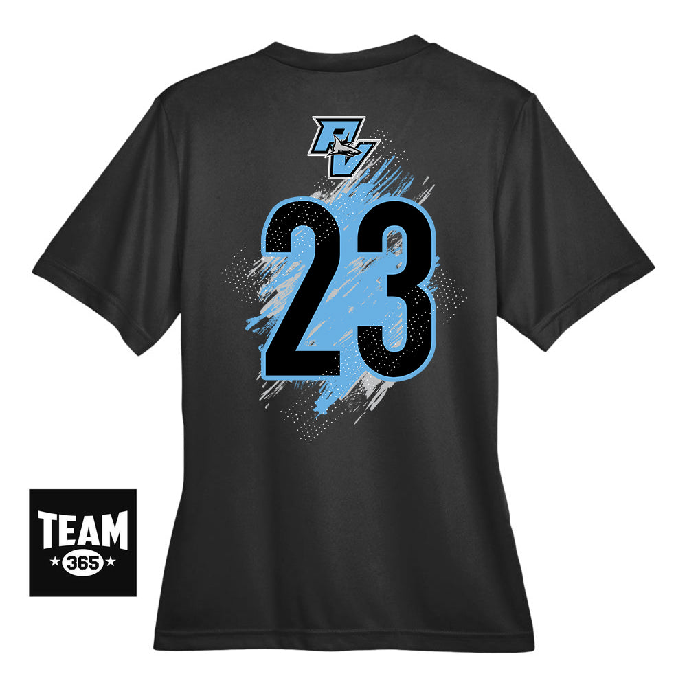 GLITCH - Team 365 TT11W Women's Zone Performance T-Shirt - PVAA Sharks Baseball