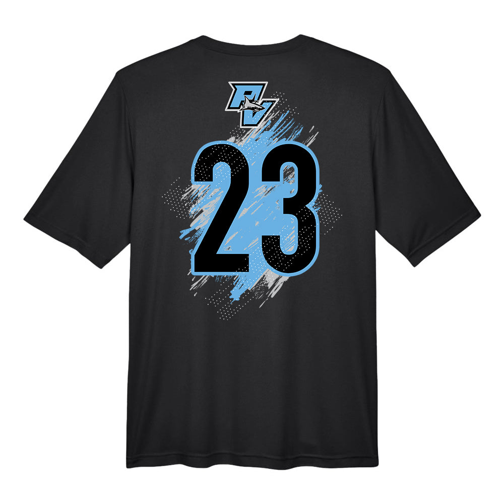 GLITCH - Team 365 Youth & Men's Zone Performance T-Shirt - PVAA Sharks Baseball