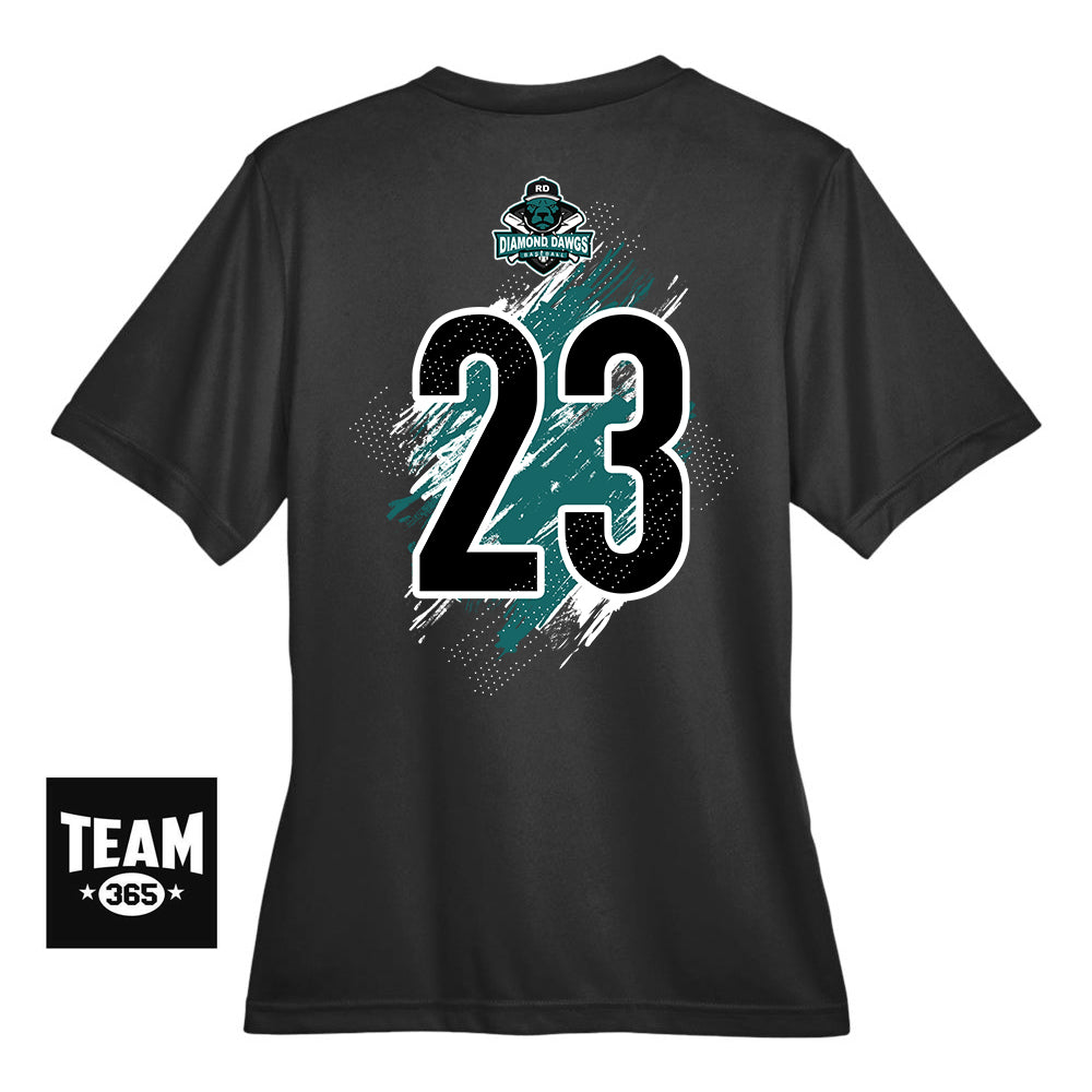 GLITCH - Team 365 TT11W Women's Zone Performance T-Shirt - Diamond Dawgs Baseball