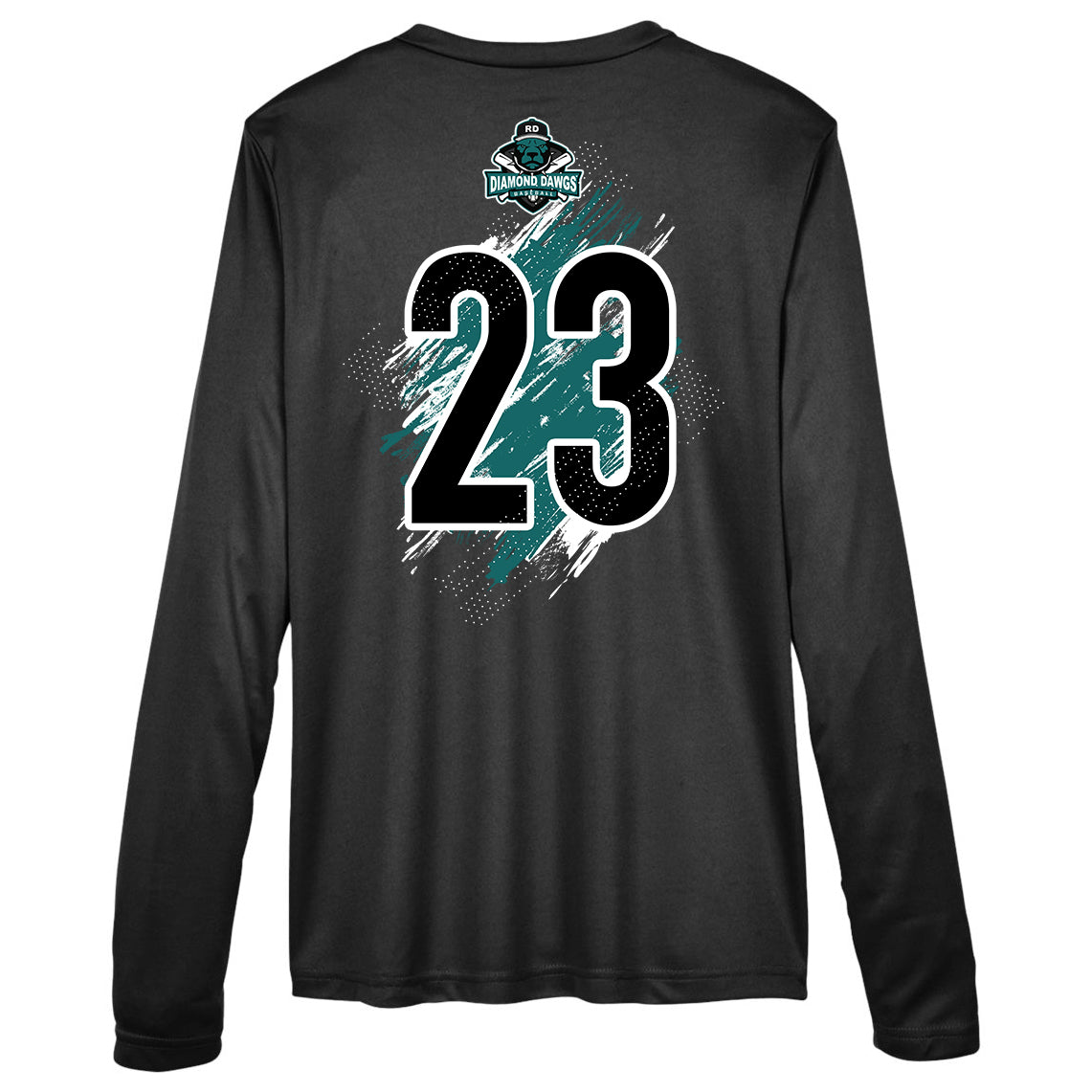 GLITCH - Team 365 TT11WL Women's Zone Performance Long-Sleeve T-Shirt - Diamond Dawgs Baseball