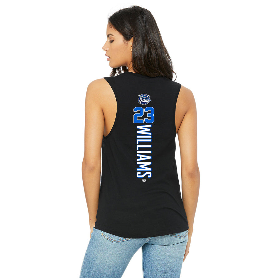Bella + Canvas B6003 Women's Jersey Muscle Tank - LBK Outlaws Baseball