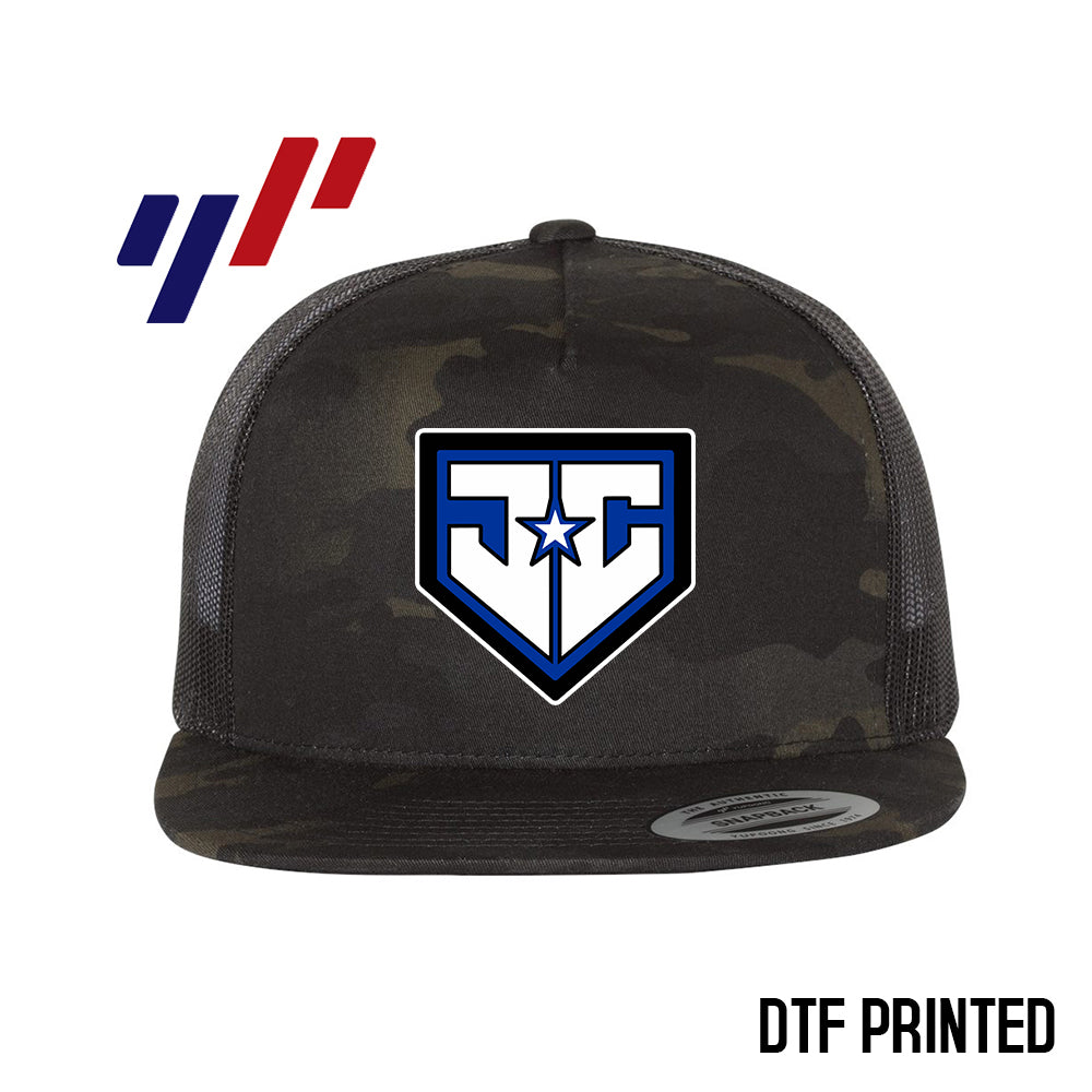 Yupoong 6006 Adult 5-Panel Classic Trucker Hat - DTF PRINTED - JCB Diamond Kings Baseball