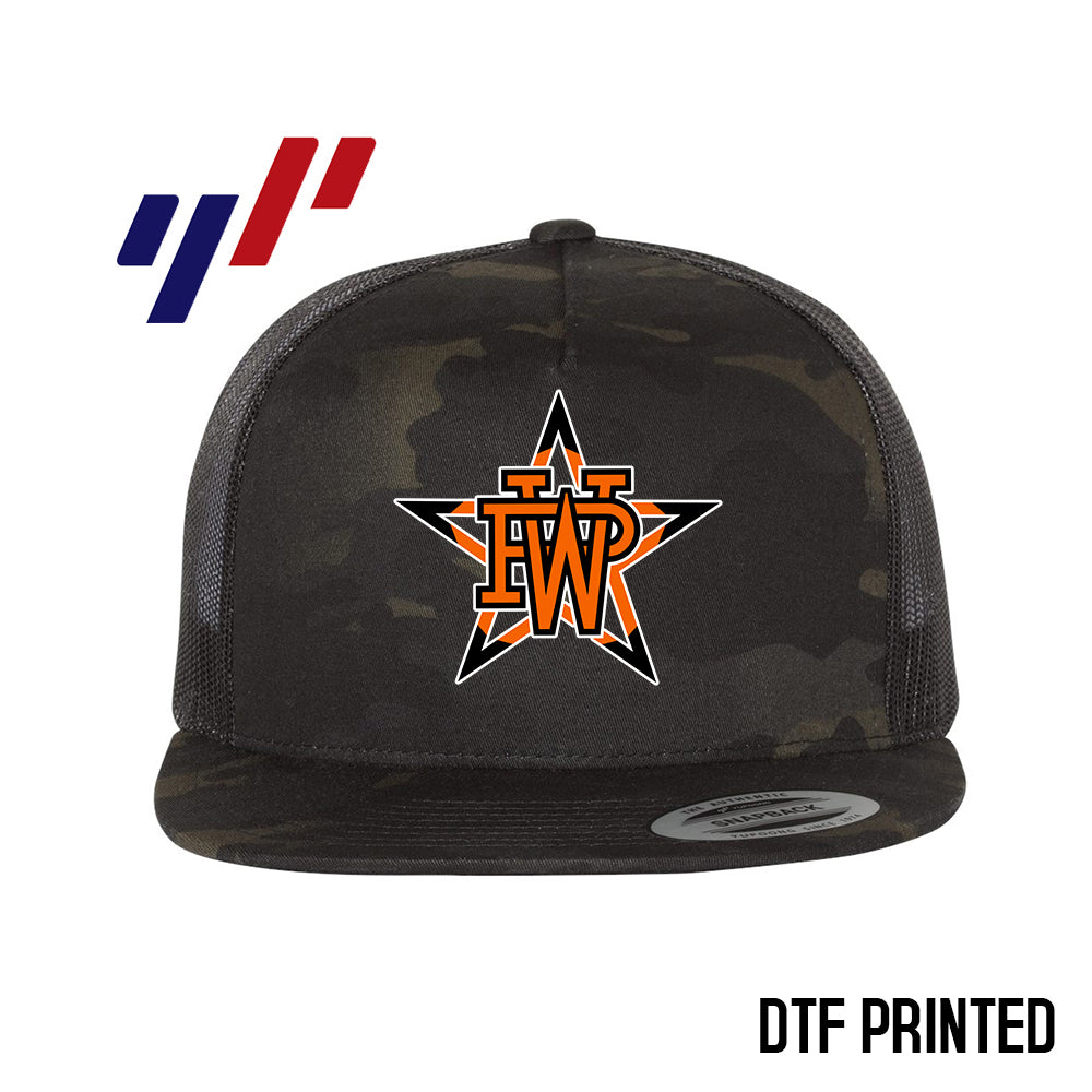 Yupoong 6006 Adult 5-Panel Classic Trucker Hat - DTF PRINTED - Winter Park All-Stars
