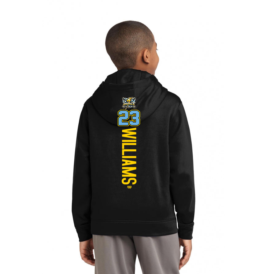 Sport-Tek Youth Sport-Wick Fleece Hooded Pullover YST244 - Impact Softball - Massachusetts