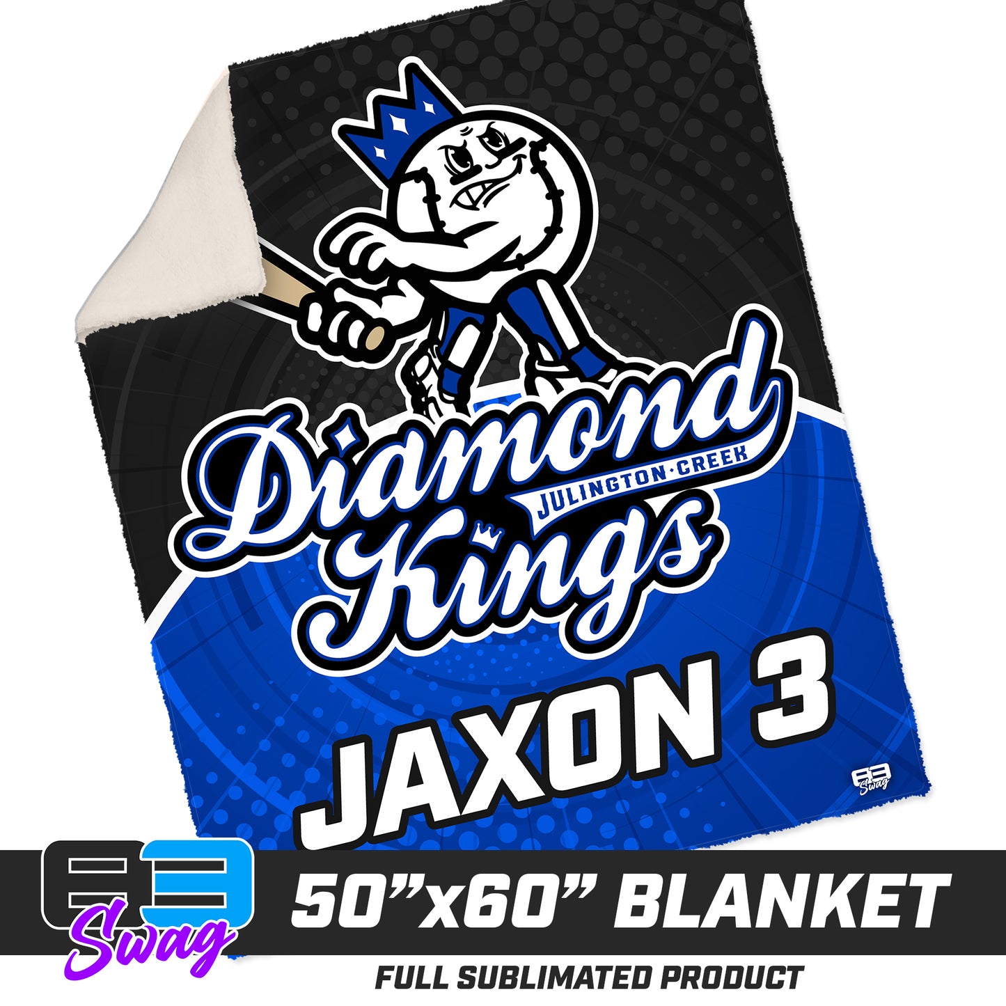 CUSTOM - 50”x60” Plush Sherpa Blanket - JCB - Julington Creek Baseball