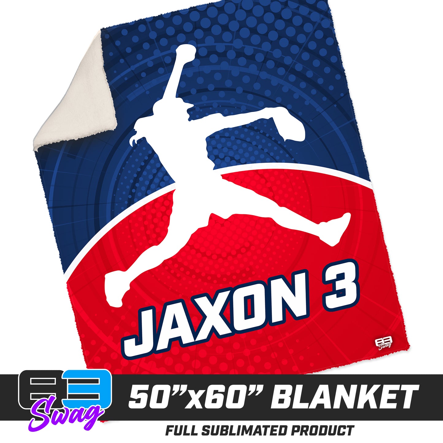 CUSTOM - 50”x60” Plush Sherpa Blanket - KY Rockers Softball