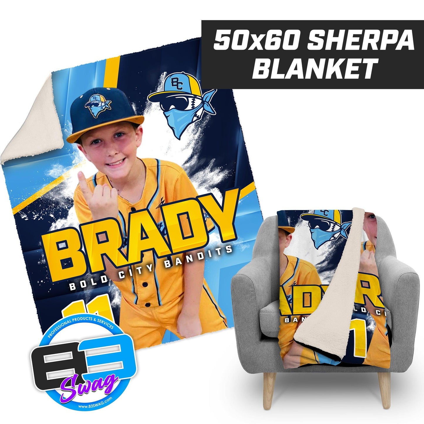 Custom Photo 50x60 Blanket - Upload Your Own Photo! - 83Swag