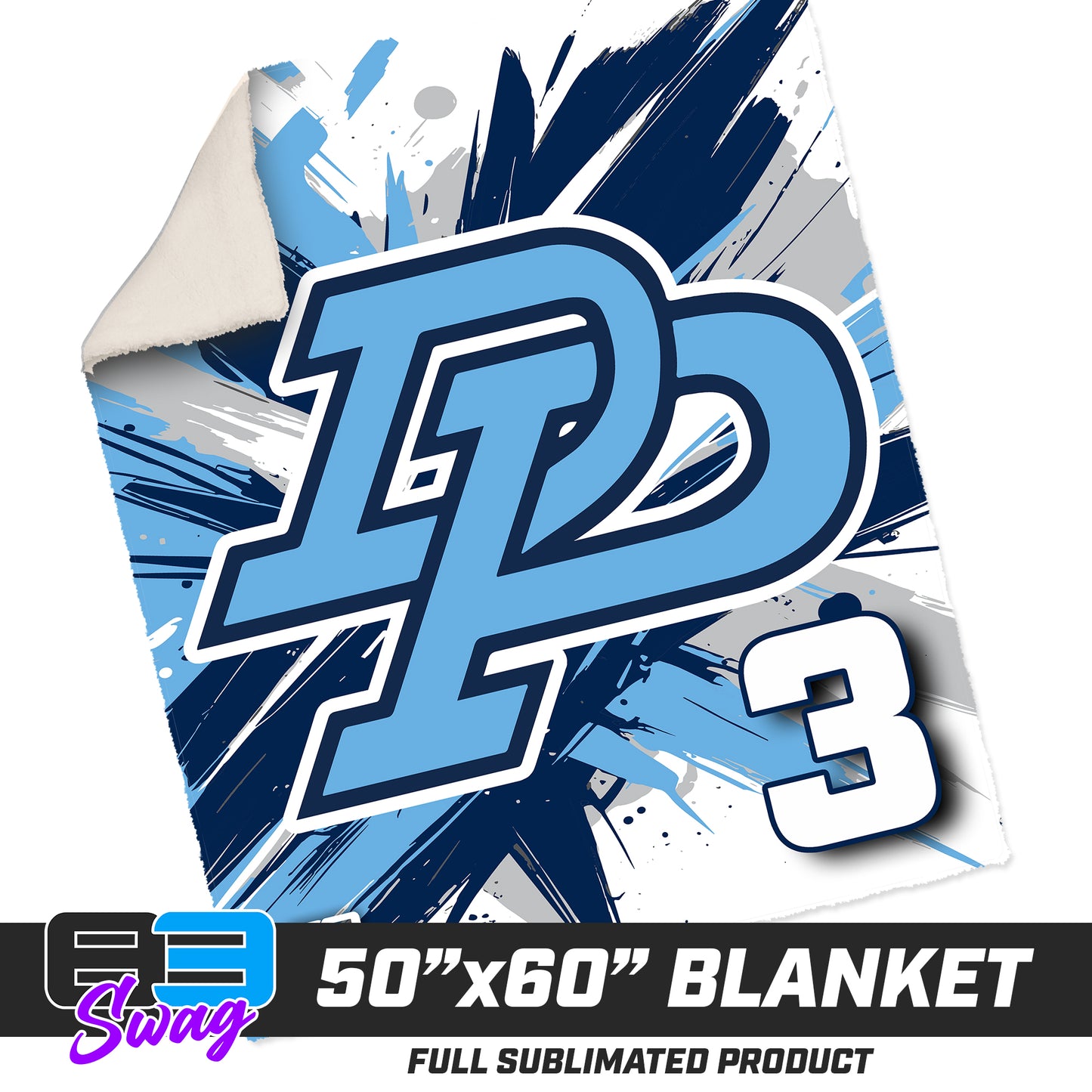 50”x60” Plush Sherpa Blanket - Dr Phillips All Stars Baseball v.26