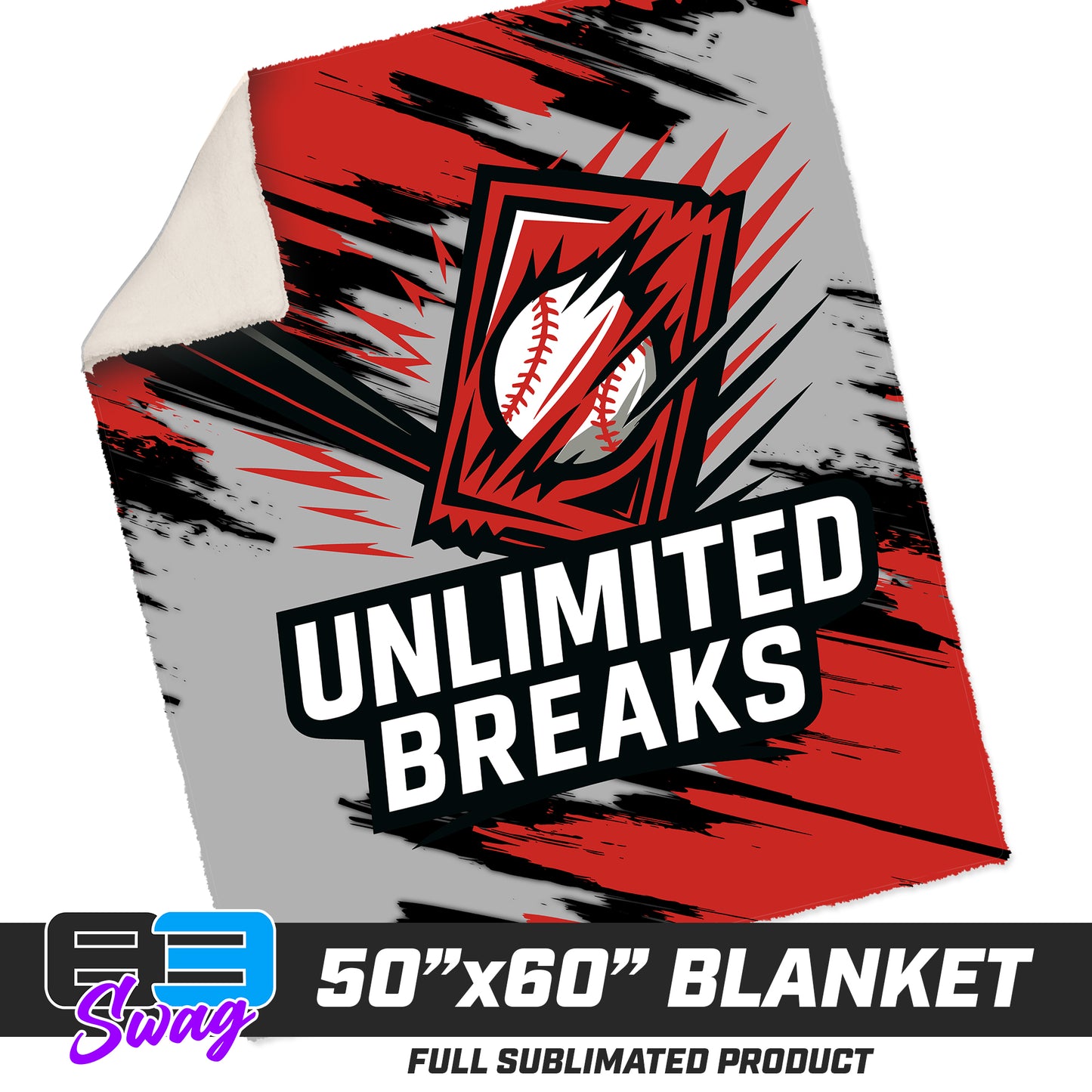 50”x60” Plush Sherpa Blanket - Unlimited Breaks
