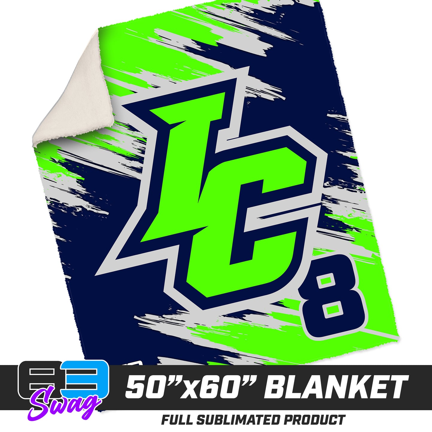 50”x60” Plush Sherpa Blanket - Indy Clutch Baseball