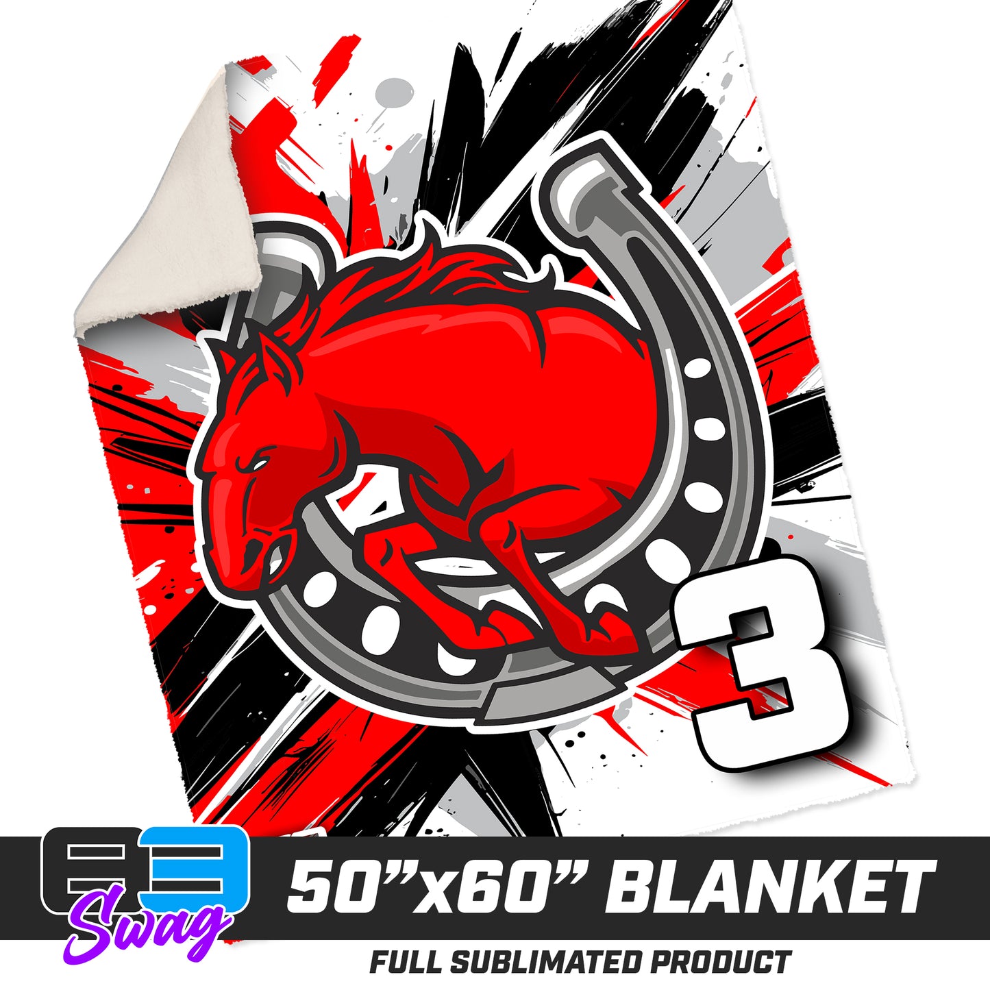 CUSTOM - 50”x60” Plush Sherpa Blanket - Stillwater Hockey