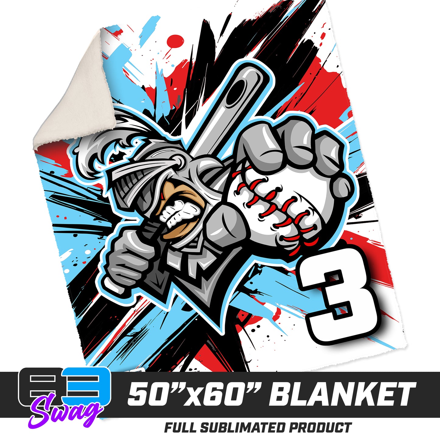 50”x60” Plush Sherpa Blanket - Knights Baseball 2026 VERSION