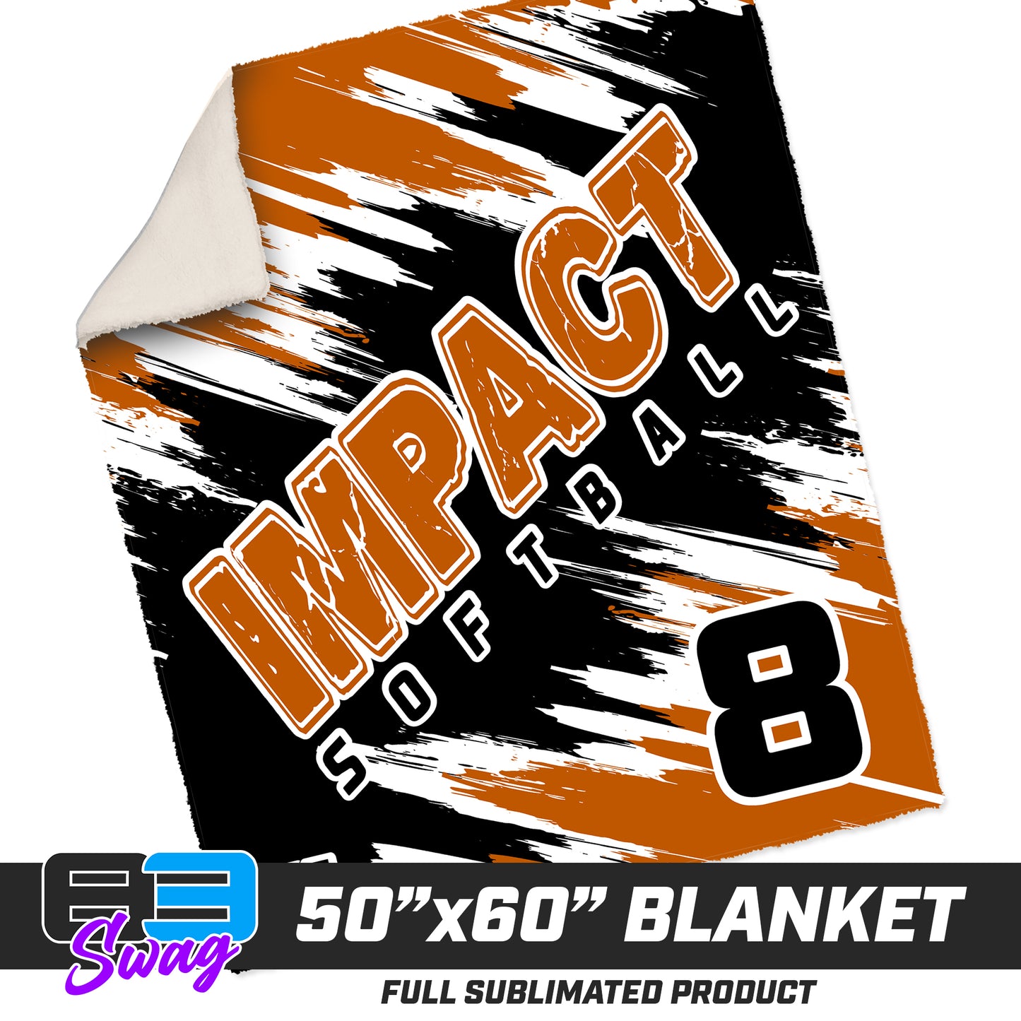 50”x60” Plush Sherpa Blanket - Impact Softball