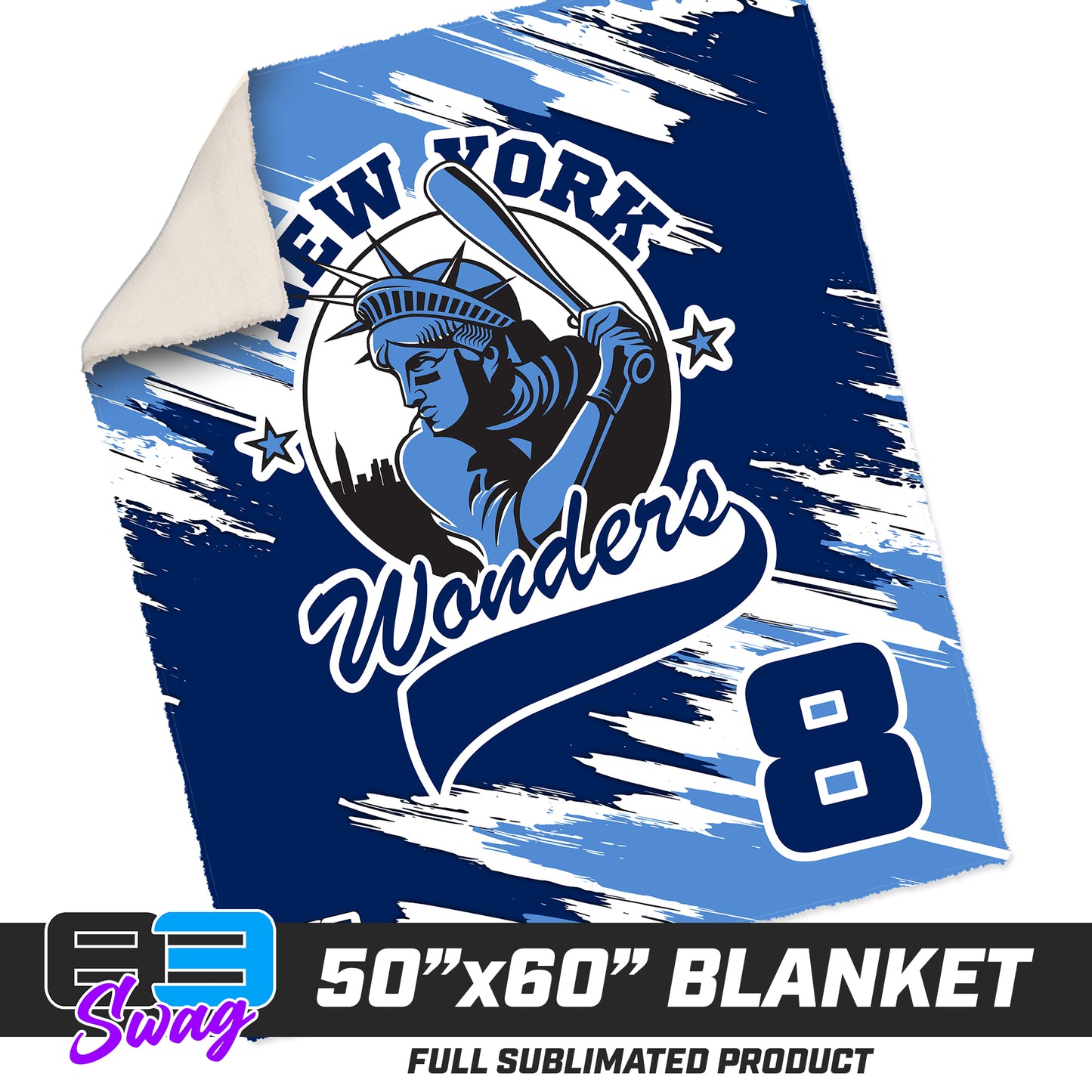 50”x60” Plush Sherpa Blanket - New York Wonders