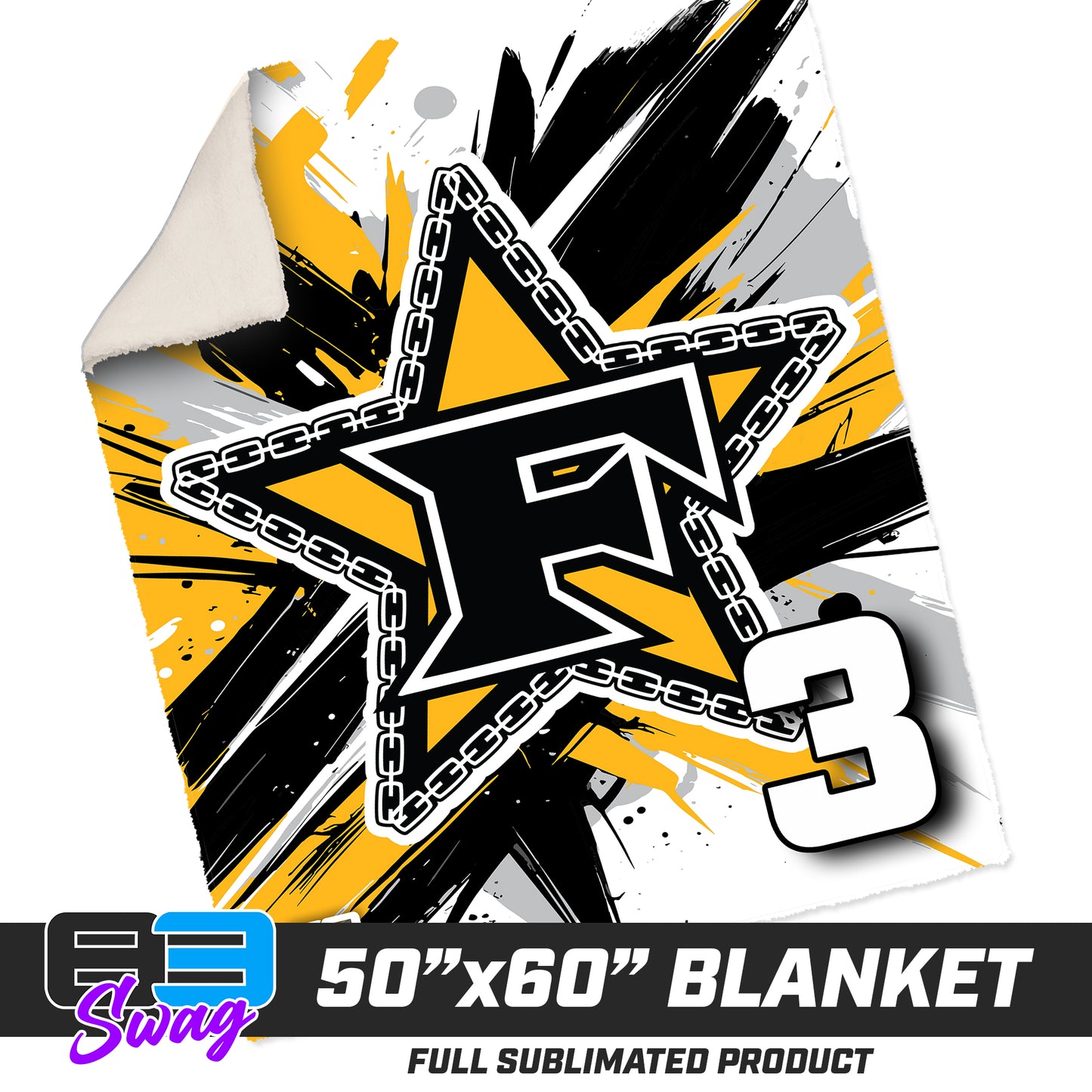 50”x60” Plush Sherpa Blanket - 5 Star Mafia Baseball V.2026