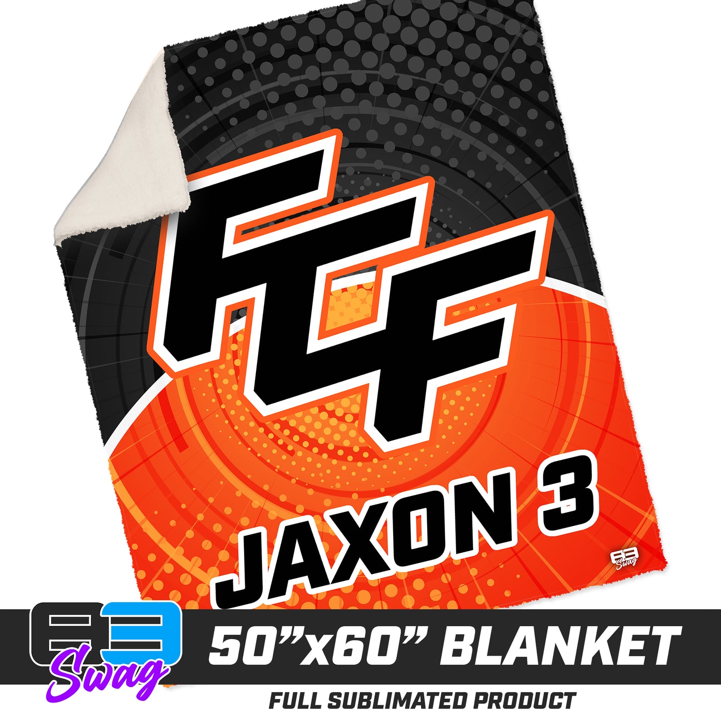 CUSTOM - 50”x60” Plush Sherpa Blanket - FCF Flight Baseball